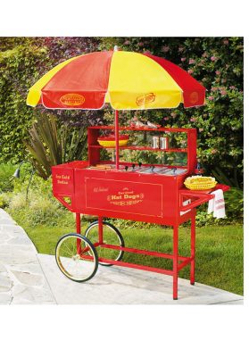 Hot-Dog-Cart-With-Umbrella